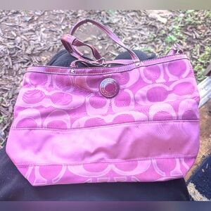 Coach handbag pink purse